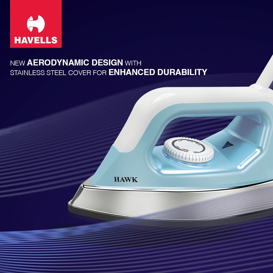 Havells Hawk Heavy Weight Dry Iron 1100 W (Blue)