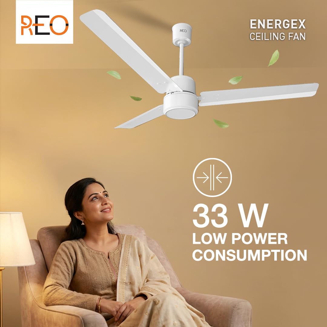 Havells REO Energex BLDC 1200MM Ceiling Fan (Elegant White)
