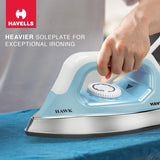 Havells Hawk Heavy Weight Dry Iron 1100 W (Blue)