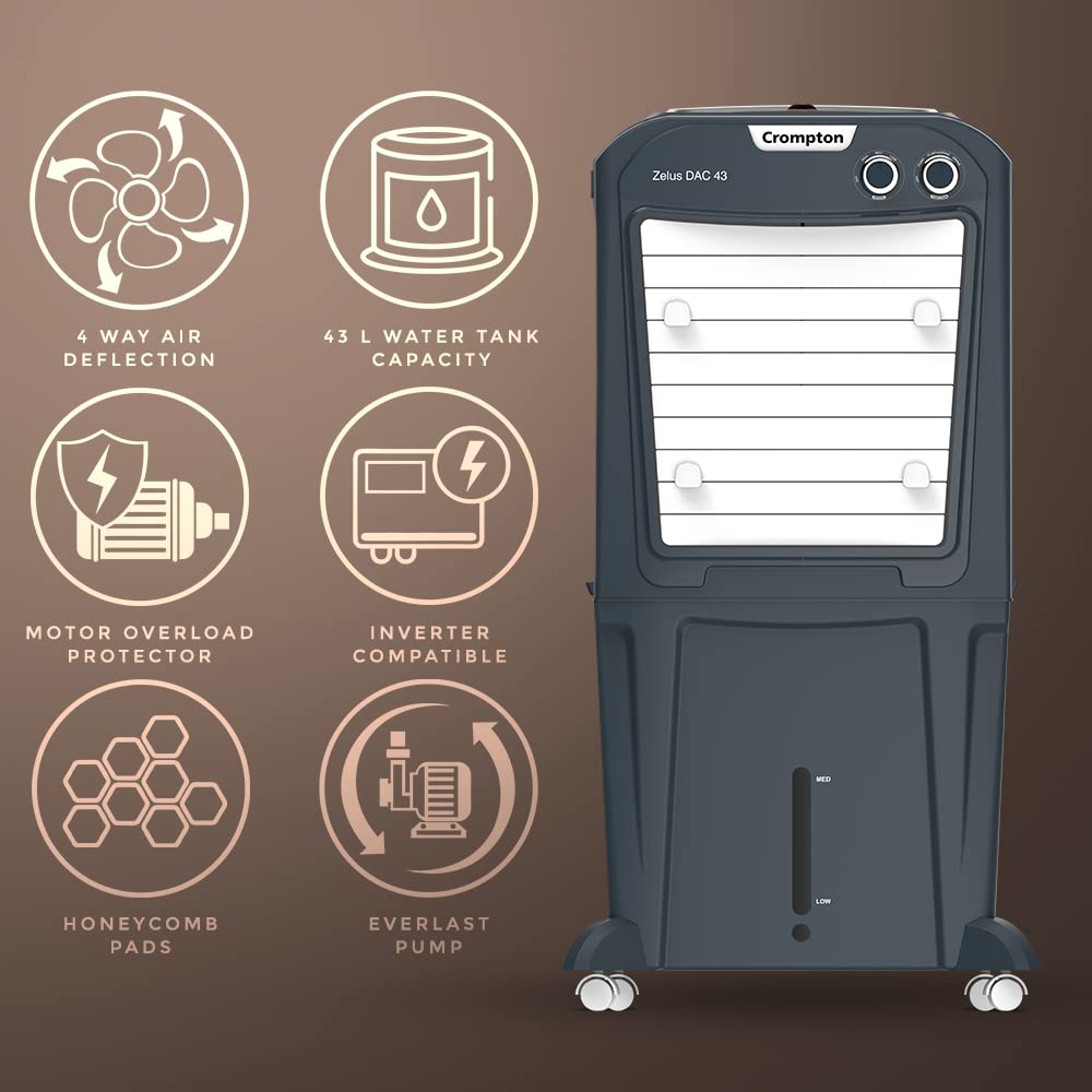 Crompton Zelus DAC 43-Litre Desert Air Cooler