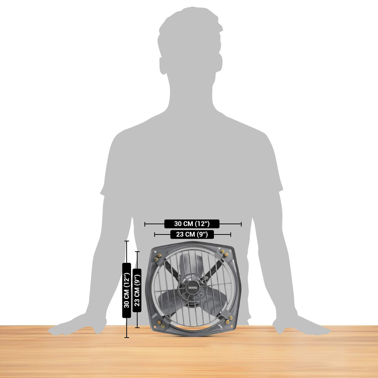 Usha Aeroclean LD 230MM Metallic Exhaust Fan