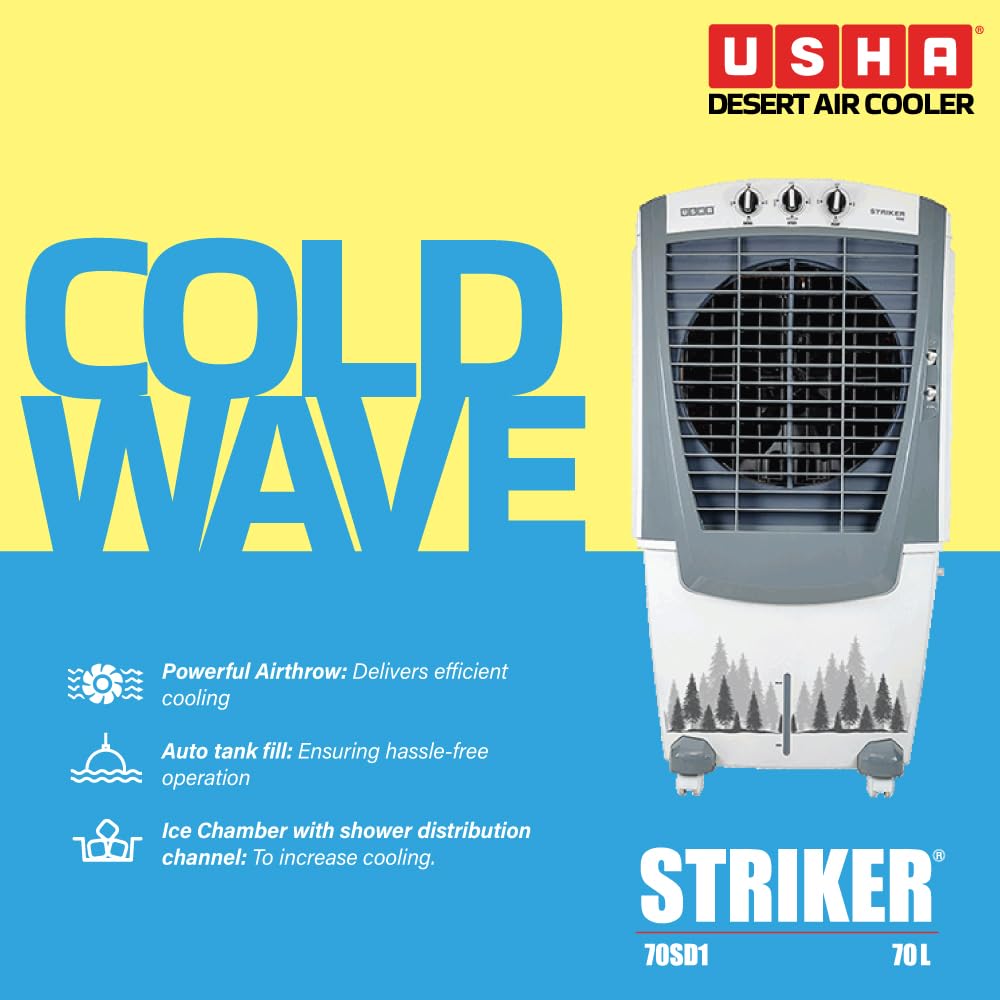USHA Striker 70SD1 Desert Air Cooler 70L