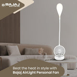 Bajaj AirLight 85mm Personal Fan with LED Study Reading Lamp