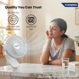 Crompton Siro Rechargeable Clip Fan 100MM (White)