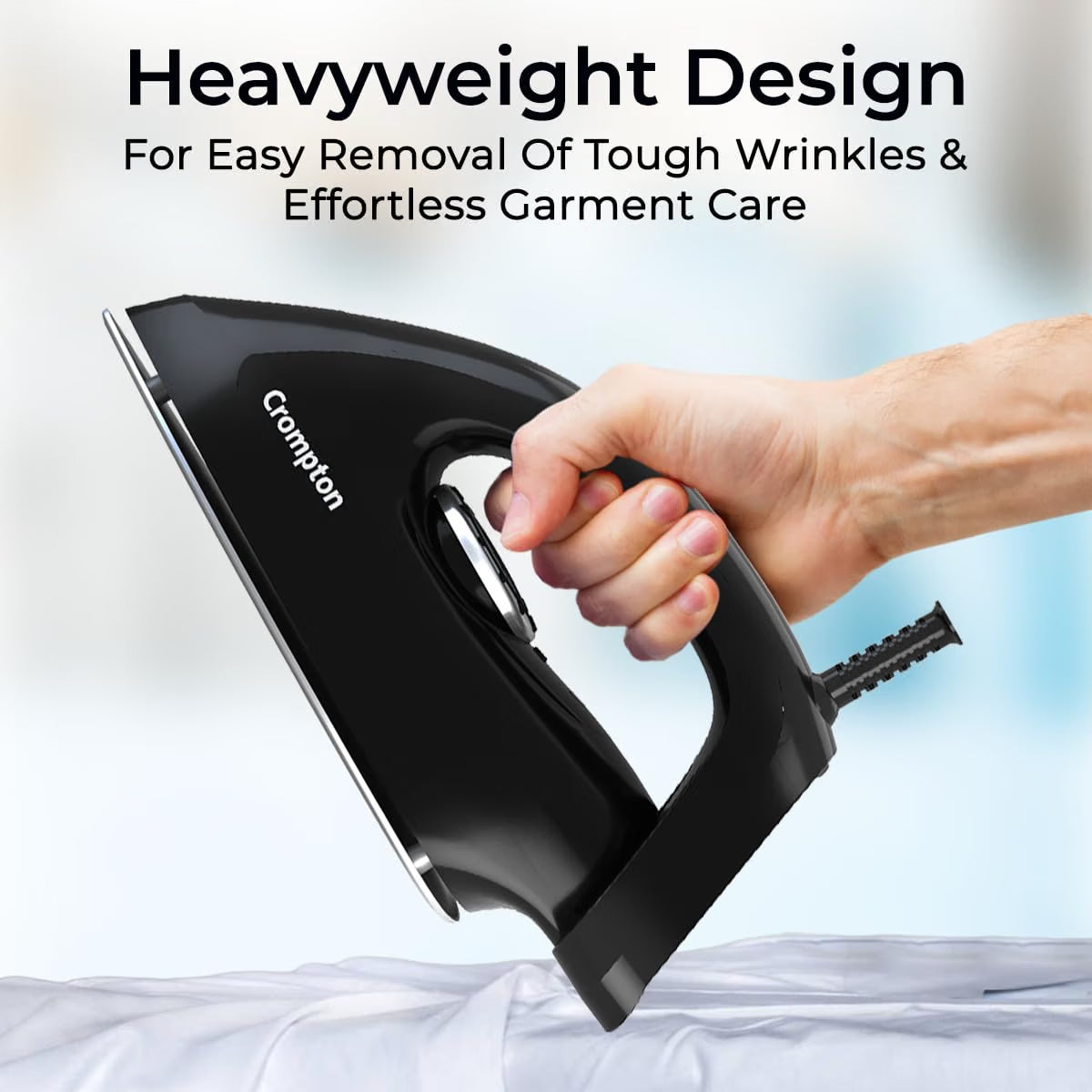 Crompton Desire Plus 1100W 1.5KG Heavyweight Iron (Black)
