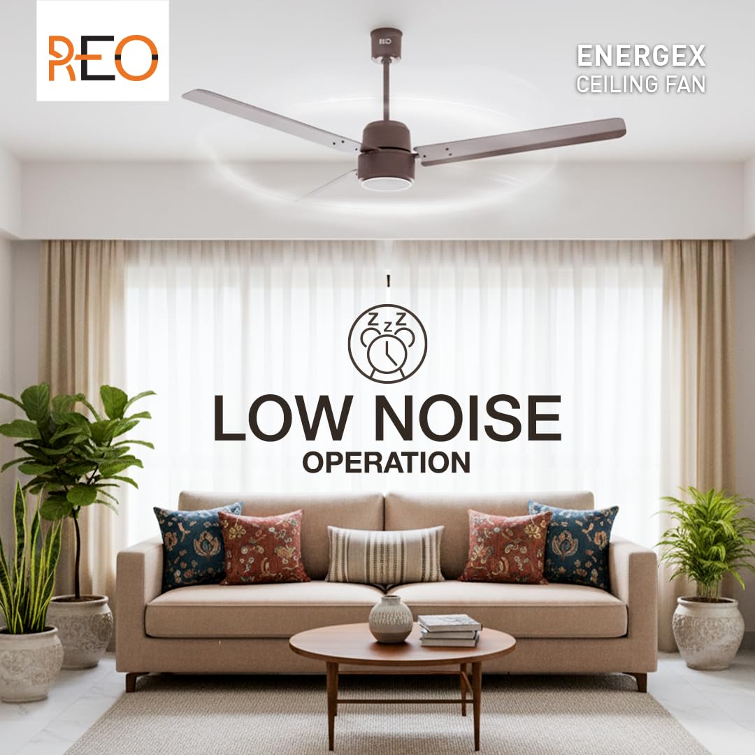 Havells REO Energex BLDC 1200MM Ceiling Fan (Cocoa Brown)