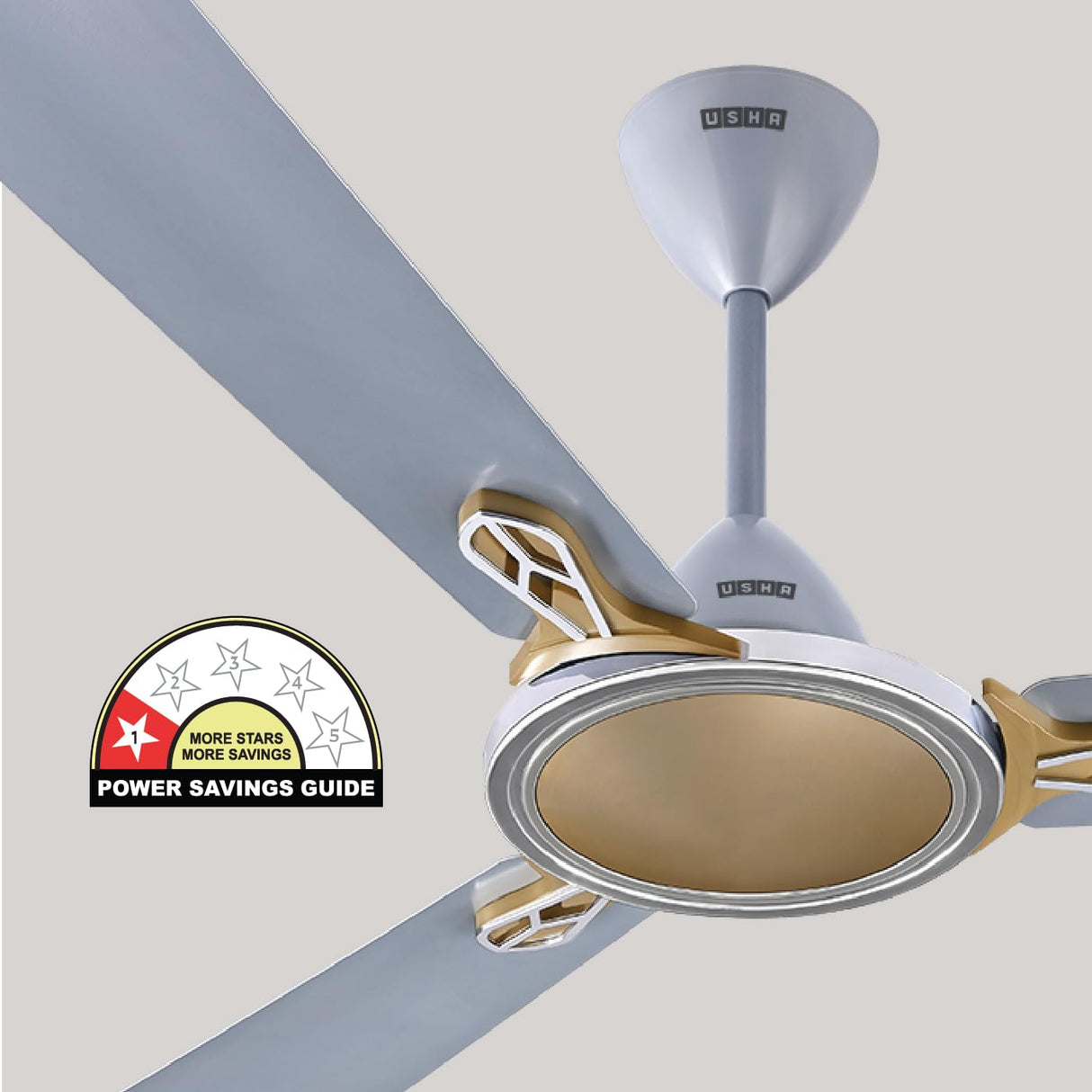 USHA Striker Neo 1200mm Energy Saving High Speed Ceiling Fan (Grey Brown)