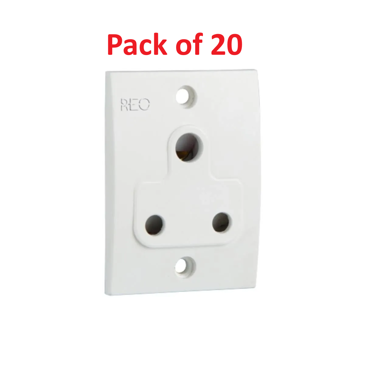 Havells Reo Flair 6A 3 Pin (ISI) Electrical Socket AHEKXOW063 - White