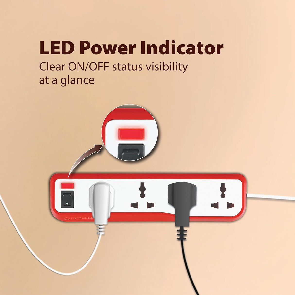 Havells EcoStar 4+1 Surge Spikeguard 4m