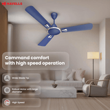 Havells Quickair 1200mm Ceiling Fan (Matt Blue)