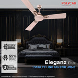 Polycab Eleganz Plus 1200mm  Ceiling Fan (Rose Gold)