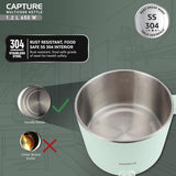 Havells Capture 1.2 L Multi-Cook Electric Kettle with Steamer 650W (Green)
