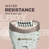 Havells Cordless Rechargeable Epilator for Women (White)