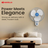 Havells Gatik Pro 400mm Wall Mount Fan (Blue)