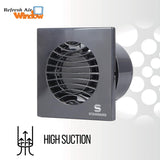 HAVELLS Standard 150 MM REFRESH AIR WINDOW NEO BLACK