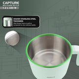 Havells Capture 1.2 L Multi-Cook Electric Kettle with Steamer 650W (Green)