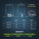 SYMPHONY SAUNA 10 LITRE