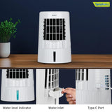 Symphony Duet Mini Portable Tabletop Air Cooler (White)