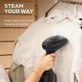 Kenstar Fabrix 1500W Garment Steamer with 350ml Detachable Water Tank and Vertical Horizontal Steam Ironing Grey