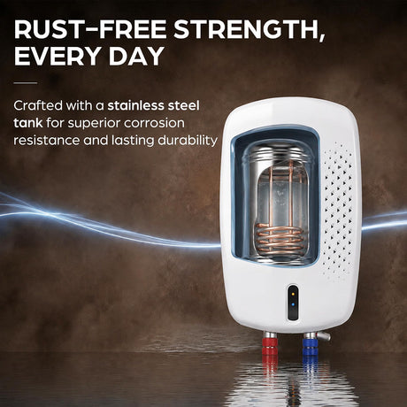 This Geyser has rust free strength , every day which is crafted with a stainless steel tank for superior corrission resistence and lasting durability .