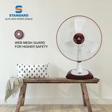 Standard Alfa High Speed 400mm Table Fan (Red)