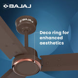 Bajaj Classico Sleek Plus 5S 1200mm Bldc Ceiling Fan (Red Walnut)