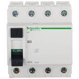 Schneider Electric Acti9 40A 4 Pole 30mA RCCB (White, A9N16254)