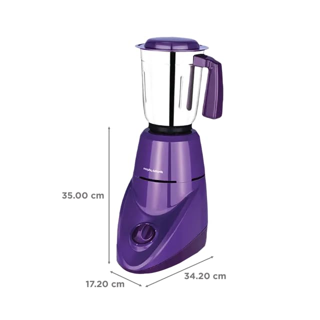 Morphy Richards Aero Pro 500 Watts Mixer Grinder (Purple, 3 Jar)