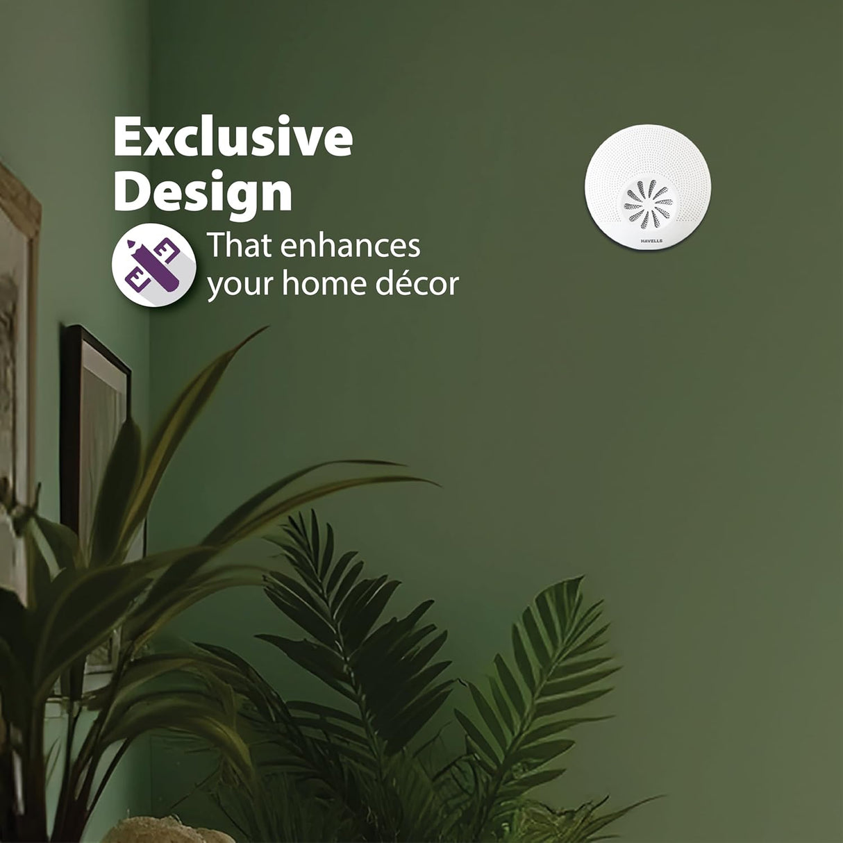 Havells Grey Star Ding Dong Electronic Door Bell | White