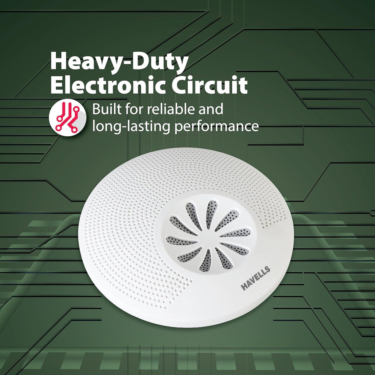 Havells Grey Star Ding Dong Electronic Door Bell | White