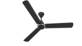 The Polycab Aero Rush BLDC Ceiling fan with remote control in classic black colour 
