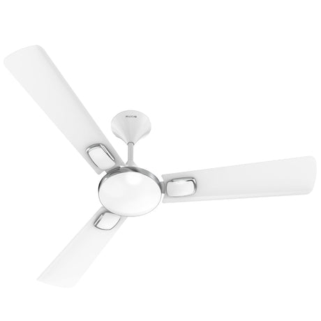 White ceiling fan on a white background