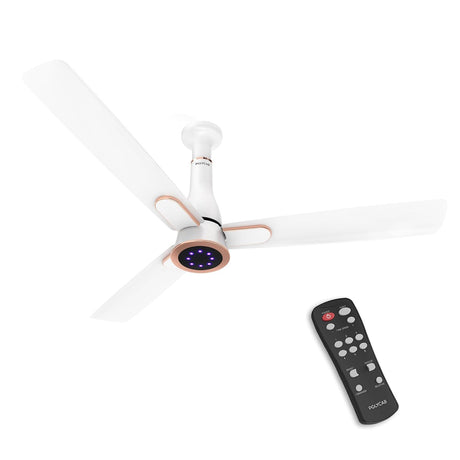 The Polycab Ceiling fan Everest white rose gold 