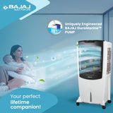 Bajaj Shield Series Mighty 115 Litre Desert Air Cooler | White