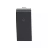Lauritz Knudsen (Previously L&T) Entice 10A Bell Push Switch - Charcoal Grey