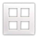 Lauritz Knudsen (Previously L&T) Entice 8 M Square Cover Plate White