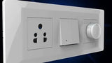 Lauritz Knudsen (Previously L&T) Entice 5 Step Fan Step Regulator 120W 2M with ISI - White