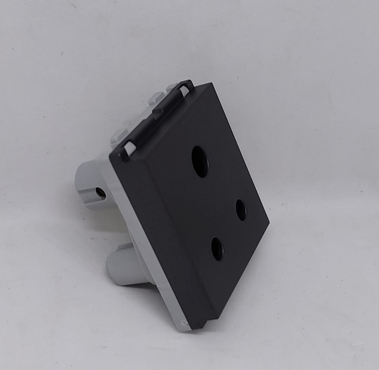 Lauritz Knudsen (Previously L&T) Entice 6A 3-Pin Socket with ISI 2M (Charcoal Grey)