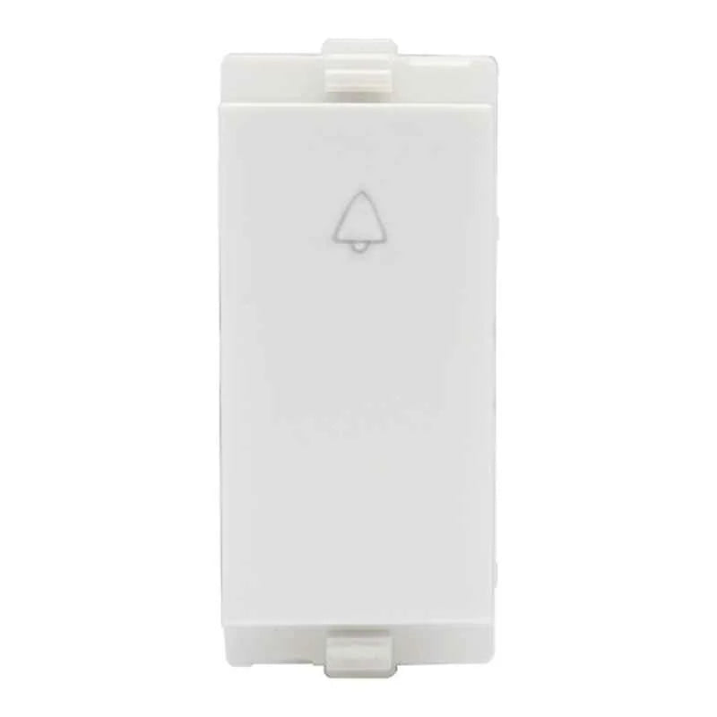 Lauritz Knudsen (Previously L&T) enGem 6AX Bell Push Switch 1M (White)