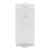 Lauritz Knudsen (Previously L&T) enGem 6AX Bell Push Switch 1M (White)