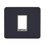 Lauritz Knudsen (Previously L&T) enGem 1 Module Cover Plate + Grid Frame (Stone Grey)