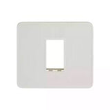 Lauritz Knudsen (Previously L&T) enGem 1 Module Cover Plate + Grid Frame (White)