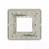 Lauritz Knudsen (Previously L&T) enGem 2 Module Cover Plate + Grid Frame (White)
