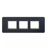 Lauritz Knudsen (Previously L&T) enGem 6 Module Cover Plate + Grid Frame (Stone Grey)