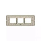 Lauritz Knudsen (Previously L&T) enGem 6 Module Cover Plate + Grid Frame (White)