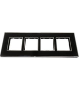 Lauritz Knudsen (Previously L&T) enGem 8 Module Cover Plate + Grid Frame (Stone Grey)