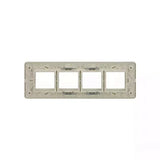 Lauritz Knudsen (Previously L&T) enGem 8 Module Cover Plate + Grid Frame (White)
