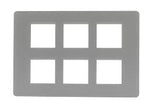 Lauritz Knudsen (Previously L&T) enGem 12 Module Cover Plate + Grid Frame (White)