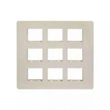 Lauritz Knudsen (Previously L&T) enGem 18 Module Cover Plate + Grid Frame (White)