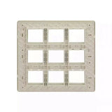 Lauritz Knudsen (Previously L&T) enGem 18 Module Cover Plate + Grid Frame (White)